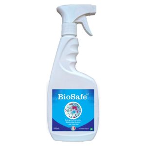 Frasco de detergente desinfectante BioSafe 5G de 550 ml