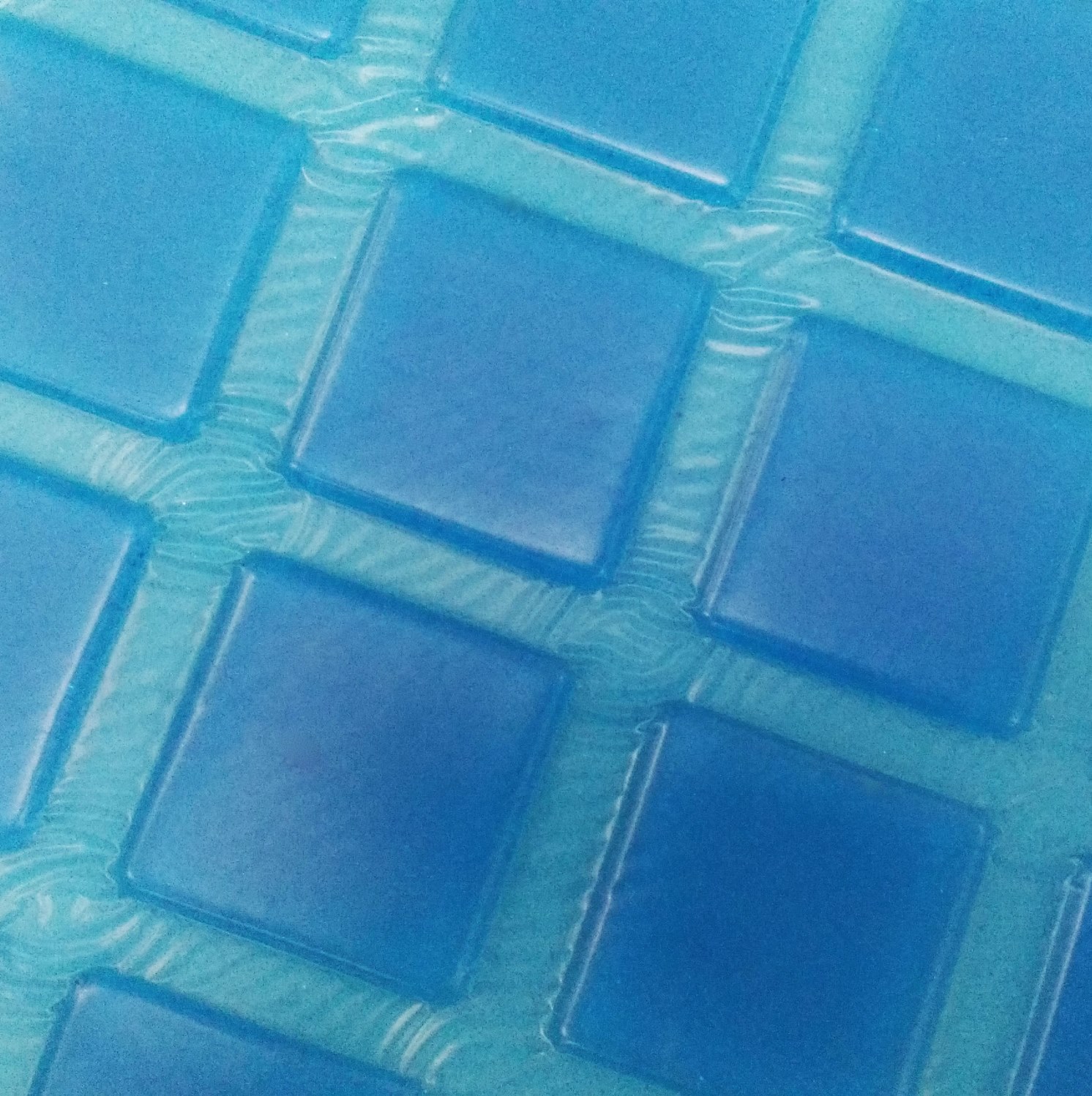 Detalle de las celdas de gel en cuadrícula